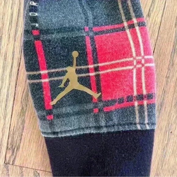 Air Jordan Jumpman Essentials Plaid Pullover Hoodie Boys Sweatshirt Size Medium - Picture 5 of 12
